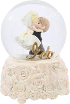 Precious Moments 252110 I Do, Today, Tomorrow, Always Wedding Couple Musical Snow Globe
