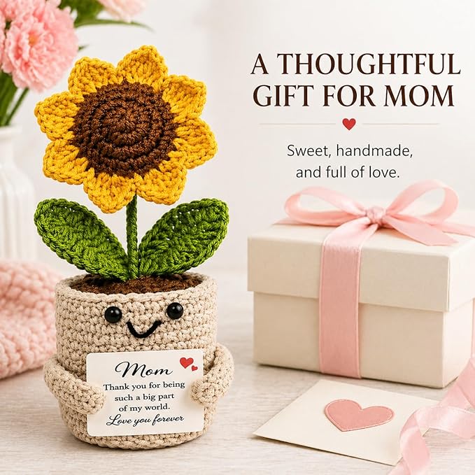 Velyra “Thank You for Being Such a Big Part of My World Love You Forever” Thank You Gifts for Mom from Daughter Son, Desk Decor, Mother’s Day Birthday, for Mom in Law Stepmom