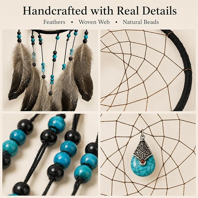 Dream Catchers for Boys Girls Kids Handmade Dreamcatcher Bedroom Wall Hanging Decoration Feather Ornament Craft