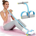 Pedal Resistance Bands with Handles, Durable 6-Tubes Multifunction Pedal Resistance Band, Natural Rubber Foot Pedal Resistance Bands, Fitness Resistance Bands for Abdomen, Waist, Arm, Leg