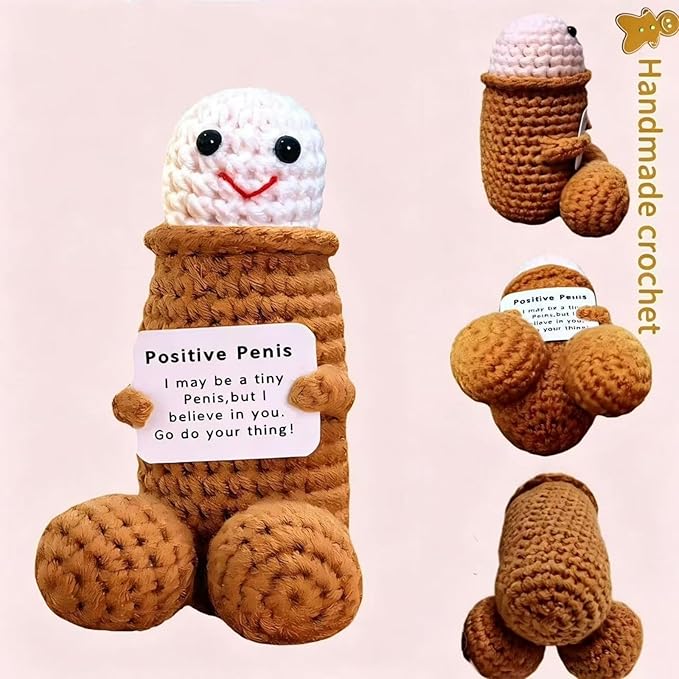 Weird Stuff Gift Things Emotional Supports Nuggets Pickle Crochet Weird Stuff Gifts Things Plush Positive Dolls for Men Women Friend Husband Boyfriend(FunnyGagGifts)