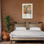 Abstract Yayoi Kusama Posters Japanese Wall Art Vintage Tokyo Aesthetic Prints Yayoi Kusama Inspired Japanese Gallery Wall Art for Stylish Room Bedroom Living Room Decor 12x16in Framed