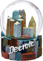 Detroit Snow Globe with Skyline 3.5 Inches
