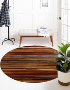 Unique Loom Barista Collection Area Rug - Icatu (6' 1" Round, Beige/Brown)