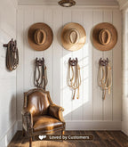 Cowboy Hat Hanger Wall Mount, 6 Pack Cowboy Hat Rack, Bridle Hook for Tack Room, Metal Horseshoe Hook, Horseshoe Decor, Western Hat Hook for Wall, Hat Holder for Entryway Closet, Cowboy Gifts