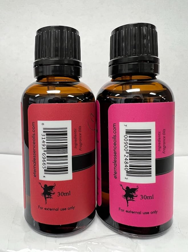 Eternal Essence Oils 2 Pack 30ml Premium Fragrance Oil - Honeysuckle & Sweet Pea - for Candle, Soap Making, Aromatherapy, Diffusers, Home Care, & Humidifiers