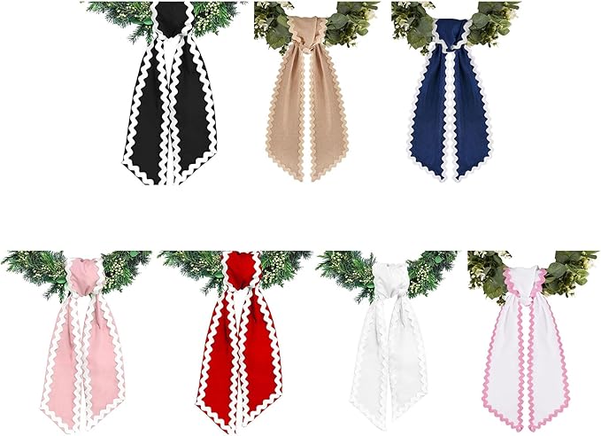 of Decorative Door Swag with Beautiful Scalloped Design Instantly Brightens Entryways and Living Space Trim Garlands Ribbons