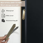Mezuzah with Scroll for Door, Metal Mezuzah Cases with Double Sided Tape, Waterproof Plaque with English and Hebrew Blessing Scripture for Jewish House Warming Gift, Hannukah Decor (2 Pcs)