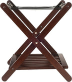 Winsome Remy Luggage Rack, Sturdy Folding Suitcase and Bag Stand for Guest Room, Bedroom, Must Have Foldable Storage Essential for Guests, Small Businesses, Home