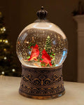Christmas Cardinal Snow Globe Light up Lantern with 8 Songs, 6.99" Christmas Snow Globes for Kids Adults, 6H Timer & Dual Power, Snowglobes Christmas Decorations Indoor, Gifts for Women Men