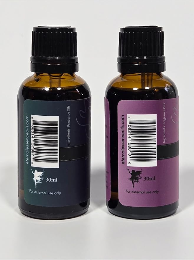 Eternal Essence Oils 2 Pack 30ml Premium Fragrance Oil - Dark Embrace & Sugar Kiss - for Candle, Soap Making, Aromatherapy, Diffusers, Home Care, & Humidifiers