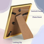 4x6 Gold Picture Frames Set of 12 for Displaying 4 x 6 Photos, Multi 4x6 Frames Collage for Wall or Tabletop, Horizontal or Vertical Display
