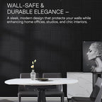 MaxGear Large Cork Boards for Walls 36" x 24", Black Felt Bulletin Board Tiles for Office Decor, 6 Pack Felt Wall Tiles with Slat Paneling, Push Pin Board Home Wall Organizer