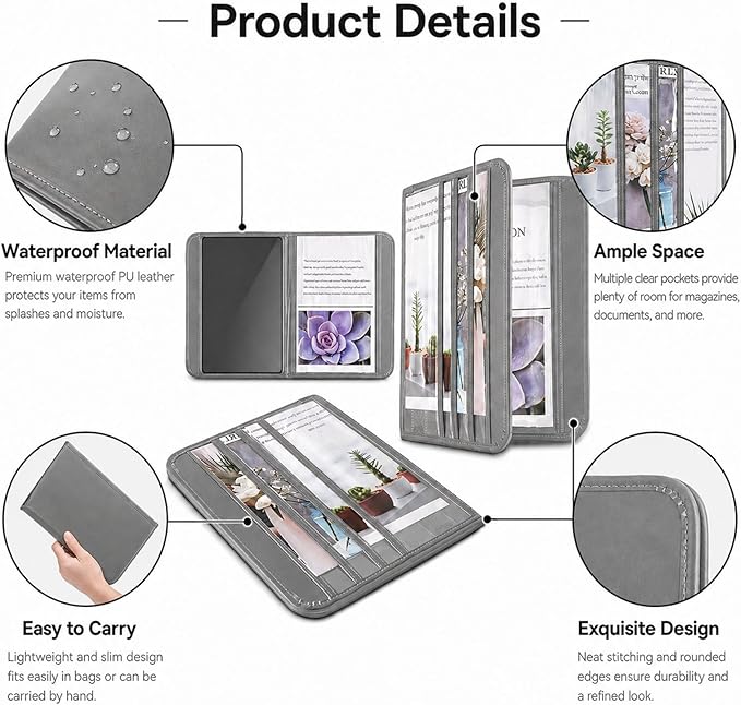 party greeting Magazine and Tract Holder for Jehovah Witness Ministry Supplies for Jehovahs Witnesses Accessories Pioneer Best Life Ever Gifts Ideas Convention(Gray)