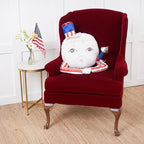 GALLERIE II Sammy Baby Zombinaland Soft Decorative Figurine Doll Pillow 4th of July Patriotic Home Living Room Shelf End Table Couch Sofa Chair Decor Decoration Red