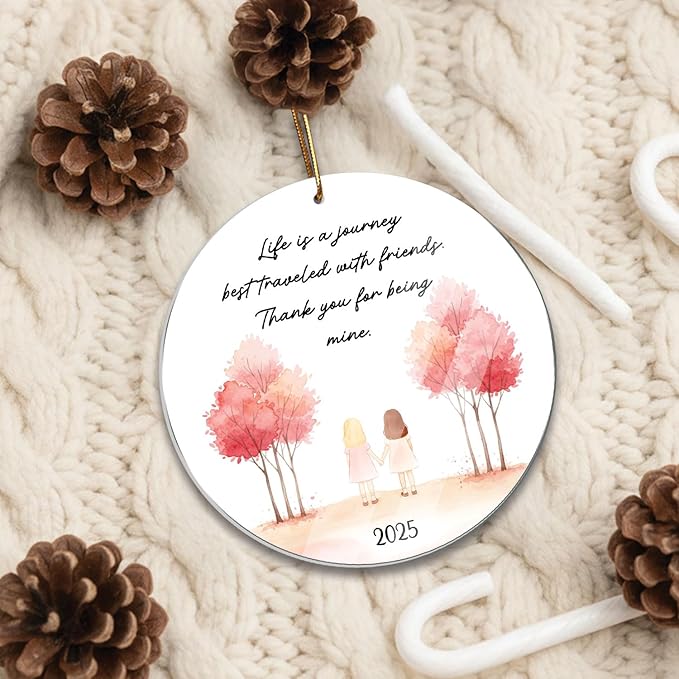 Friendship Ornament 2025, for Women, Birthday Gift for Best Friend, Friend Ornaments for Women, Gift for Friends, Friend Ornament