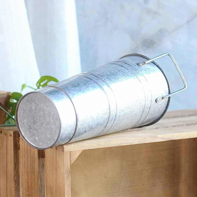Umbrella Holder, Metal Umbrella Stand Indoor with Handle Freestanding Umbrellas Holder for Entryway Decorative Rack Umbrellas Bins Storage Bucket for Canes Magazine Newspaper Home Decor