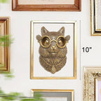 Newinhome Animal Heads Wall Decor (Includes Metal Frame) Resin Animals Sculptures Head Wall Hanging Decoration Gold vintage Wall Sculpture for Living Room Bedroom Office(Squirrel)