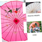 Hemobllo 2Pcs Oiled Paper Umbrella Frames Classical Parasol Skeleton Kits for DIY Home Decoration Wedding Stage Props Photo Shoot Holiday