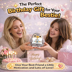 Funny Friendship Gift - Cute Crochet Penguin with 30 Badass Affirmation Cards for Women Best Friends Bestie Coworkers - Birthday Gifts, Easter Basket Stuffers, Emotional Support Animal Gift for Her