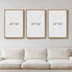 Large Framed Neutral Abstract Wall Art for Living Room, 3 Piece Modern Canvas Prints Paintings Artwork for Walls, Minimalist Beige Taupe White Abstract Pictures for Hallway Office Wall Decor 24x36 In