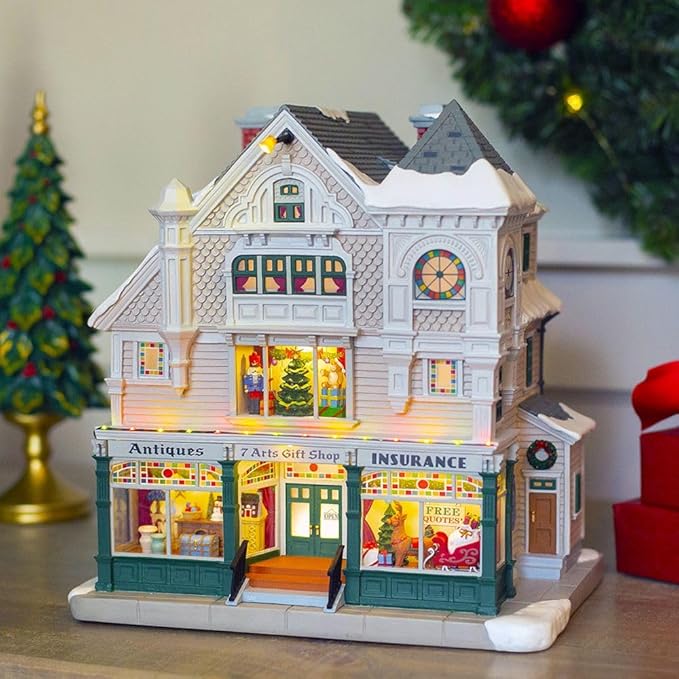 LEMAX Village Collection Antique & Gift Shop, with 4.5V Adaptor