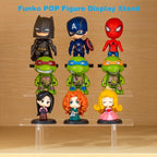 HENABLE Acrylic Display Risers, Acrylic Perfume Stand Organizer, Clear Shelf Risers for Display Stands for Food, Tabletop Use, Amiibo Funko POP Figure, 3 Tier Clear Cupcake Stand Risers