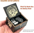 Pursuestar Wind Up Music Box - Dreaming, Vintage Engraved Wood Mechanism Musical Gifts for Mother's Day Valentine's Day Anniversary Christmas Thanksgiving
