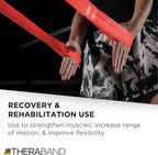 THERABAND CLX Resistance Band with Loops, 5-Foot Non-Latex Exercise Band for Mobility, Rehab, Stretching & Home Workouts, Color-Coded Resistance Levels