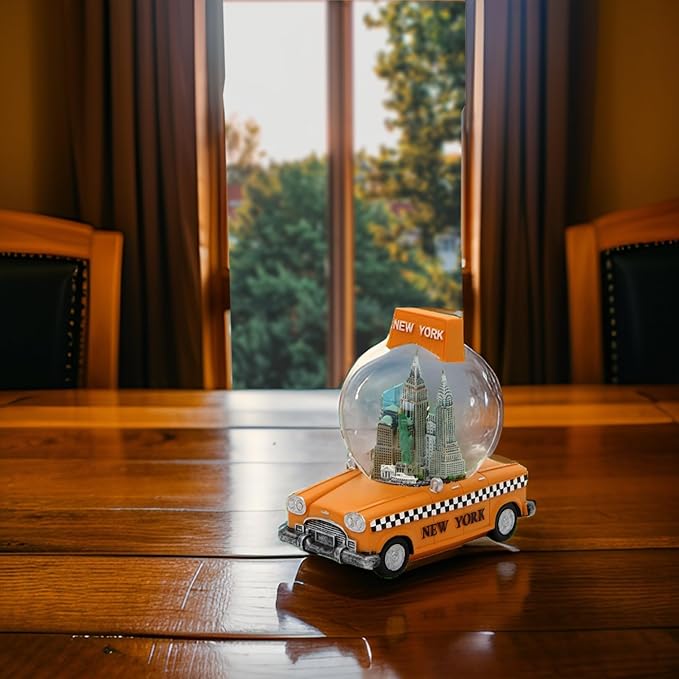 New York City Taxi Snow Globe 4 Inches