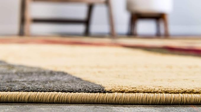 Unique Loom Barista Collection Area Rug - Ngada (2' 2" x 3' 1" Rectangle, Beige/ Red)