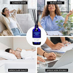 Xcleen Reed Diffuser Set, Lavender Field Oil Diffuser with Sticks, Long-Lasting Home Fragrance Reed Diffusers for Bathroom Shelf Office Decor, Luxury Air Fresheners 3.7 oz(110ml)