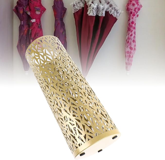 Semme Round Metal Umbrella Holder, and Watertight, Modern Design, Stable for Entryway, Office, Home Use (M)