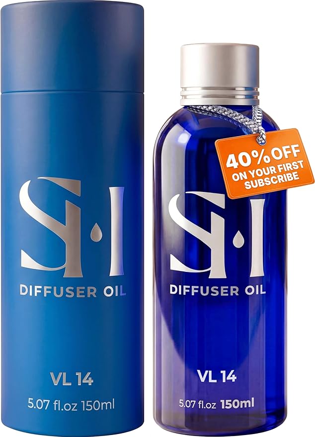 Vanilla VL14 Hotel Scent Diffuser Oil | 5.07 Fl oz (150 ml) - Waterless Diffuser Oil Refill & Highly Concentrated Fragrance Oil, Diffuser Oil Scents Luxury, Hotel Oil Diffuser