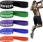 HAPBEAR Pull Up Assistance Bands - Pull Up Bands - Resistance Bands - Exercise Bands Resistance Bands Set of 5 - Workout Bands for Working Out, Stretching, Muscle Training