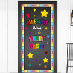 gisgfim Classroom Bulletin Board Decoration Set Welcome Banner Wall Door Decor Colorful Classroom Decorations for Kindergarten Preschool Elementary and Middle School(Awesome Things Start Here!)