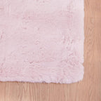 Pink Fuzzy Faux Washable Fluffy Fur Area Rugs for Living Room Cute Small Furry Rugs for Bedroom Kids Rug 2x3 Rug Girls Nursery Rug Rectange Rugs