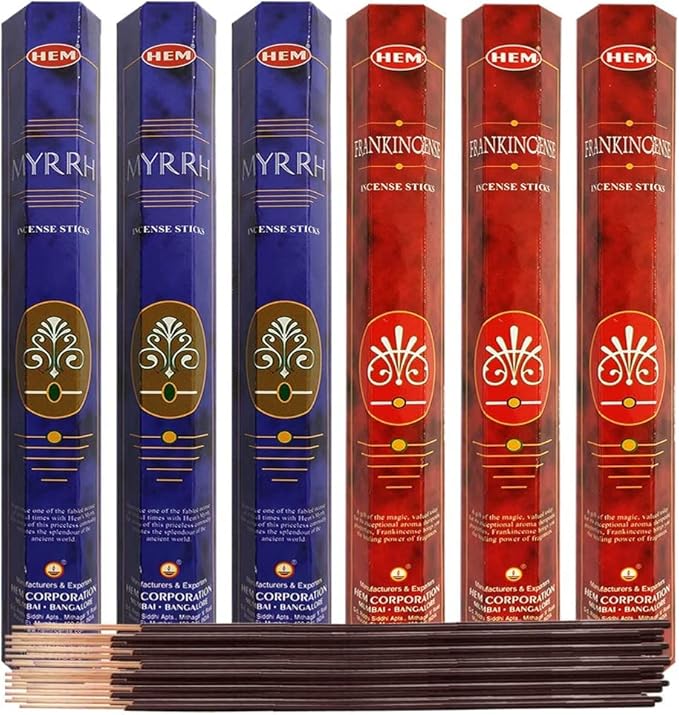 Incense Sticks with Incense Holder Bundle for Spiritual Décor and Home Fragrance