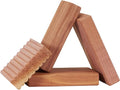 Household Essentials Cedar Fresh Cedar Blocks, 4 Pack, Solid Redwood Natural