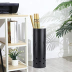 Umbrella Stand,Metal Round Umbrella Stand Rack,Canes Walking Sticks Holder for Entryway, Home, Office, Black (Type 1)