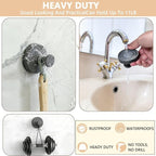 Wreath Hangers for Front Door Metal Suction Cup Hooks 2 Pack Removable Towel Hooks for Bathrooms Cup Hooks for Glass Window