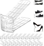 20 Pack Clear Shoe Slots Organizer Adjustable Shoe Stackers for a Pair of Shoes Rack Storage Shoe Space Saver 52% Shoe Hold Shoe Organizer for Closet