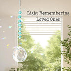 Sympathy Gifts for Loss of Loved One, Crystal Sun Catcher Rainbow Maker, Unique Condolence Memorial for Loss of Mom Dad Dog, Ideal Grief Bereavement Miscarriage Gifts (Light Blue)