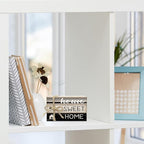 Mini Decorative Books For Home Decor, Small Wood Book Stack For Table Decor, Home Sweet Home decoration Books For Living Room Bookshelf, Farmhouse Stacked Books decoration（L55)