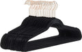 Amazon Basics Slim Velvet Non-Slip Space Saving Sturdy Suit Clothes Hangers, Closet Organizer, Black/Rose Gold, 30-Pack