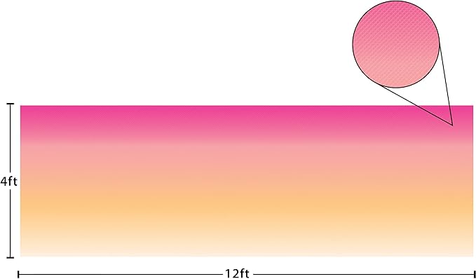 Teacher Created Resources Pink and Orange Color Wash Better Than Paper Bulletin Board Roll (TCR77905)