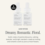 Pura & Brooklyn Candle Studio Home Scent Refill - Smart Home Air Diffuser - Up to 120-Hours of Luxury Fragrance per Refill - Home Essential - Clean & Safe Diffuser Fragrance - 2 Pack, Love Potion