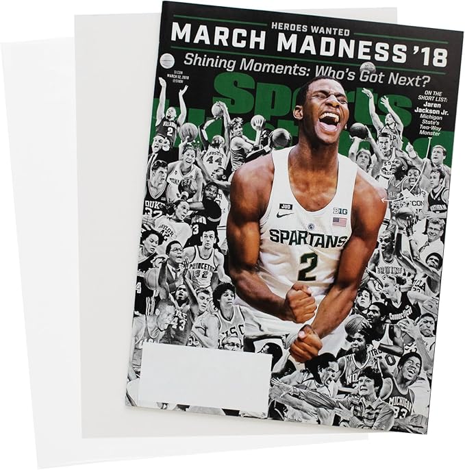 BCW Magazine Bags and Boards – (25 Pack) | Premade Non-Resealable Magazine Protectors | Standard Size 8 ¾" x 11 ⅛" | Magazine Sleeves and Boards Pre-Loaded for Storage and Display