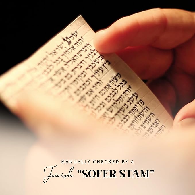 SURI Kosher Scroll for Door | 5" (12cm) Hand-Written by Certified Jewish Rabbi (Sofer Stam) | 100% Kosher Scroll for Mezuzah, Made in Israel | Parchment Shema Prayer Klaf| Fits 6" Mezuzah Case