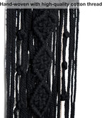 MOONFLY Black Moon Dream Catcher with Handmade Crystal Stone Design Woven Cotton Boho Macrame Wall Hanging Home Decoration Ornament Craft Gift(Black Crystal Stone Moon)